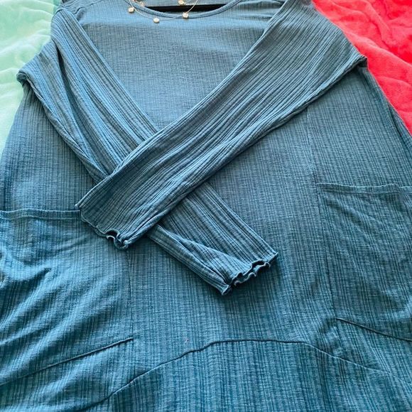 Comfort Code by Cuddl Duds Pretty Sweater  Size Medium. Gently Worn Blue - Picture 3 of 9